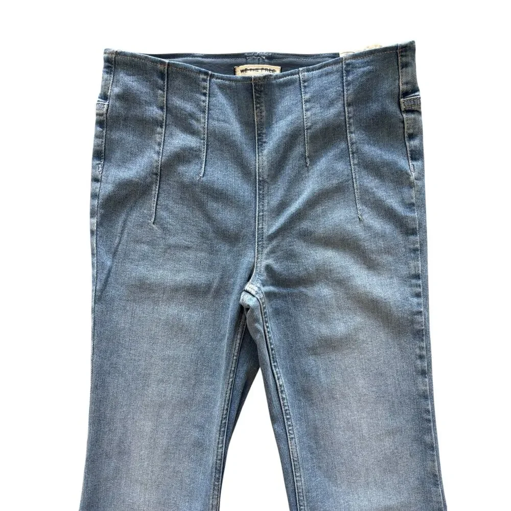 WE THE FREE FREE PEOPLE KIERA PULL ON FLARE NWOT SIZE 28 COTTON BLEND - Picture 4 of 9